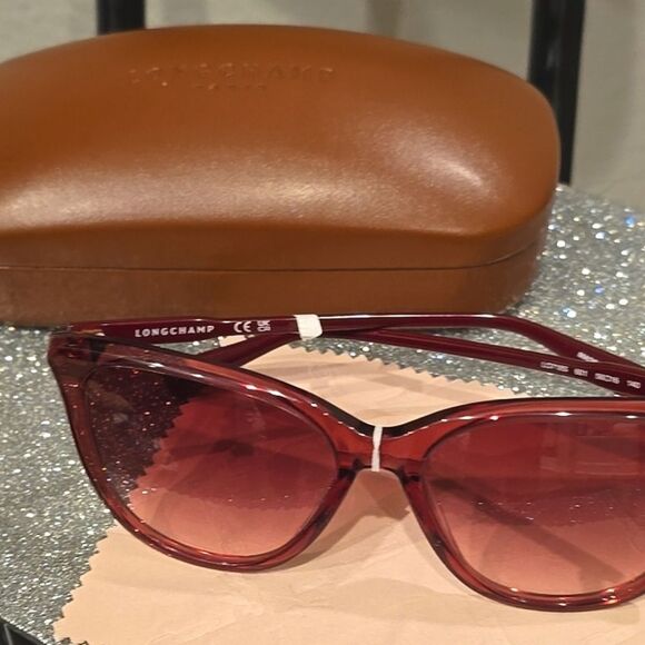 Longchamp 07185S(601) Burgandy Sunglasses